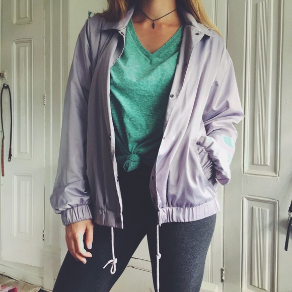 NWOT Silky Lavender Bomber - Picture 2 of 3